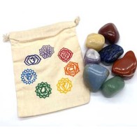 Set de Piedras Pulidas de 7 Chakras - Equilibrio y Sanación