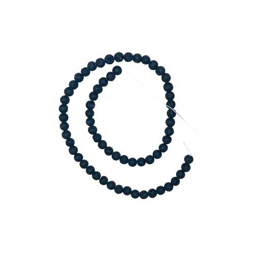 6mm Lava Stone Beads for Jewelry Making