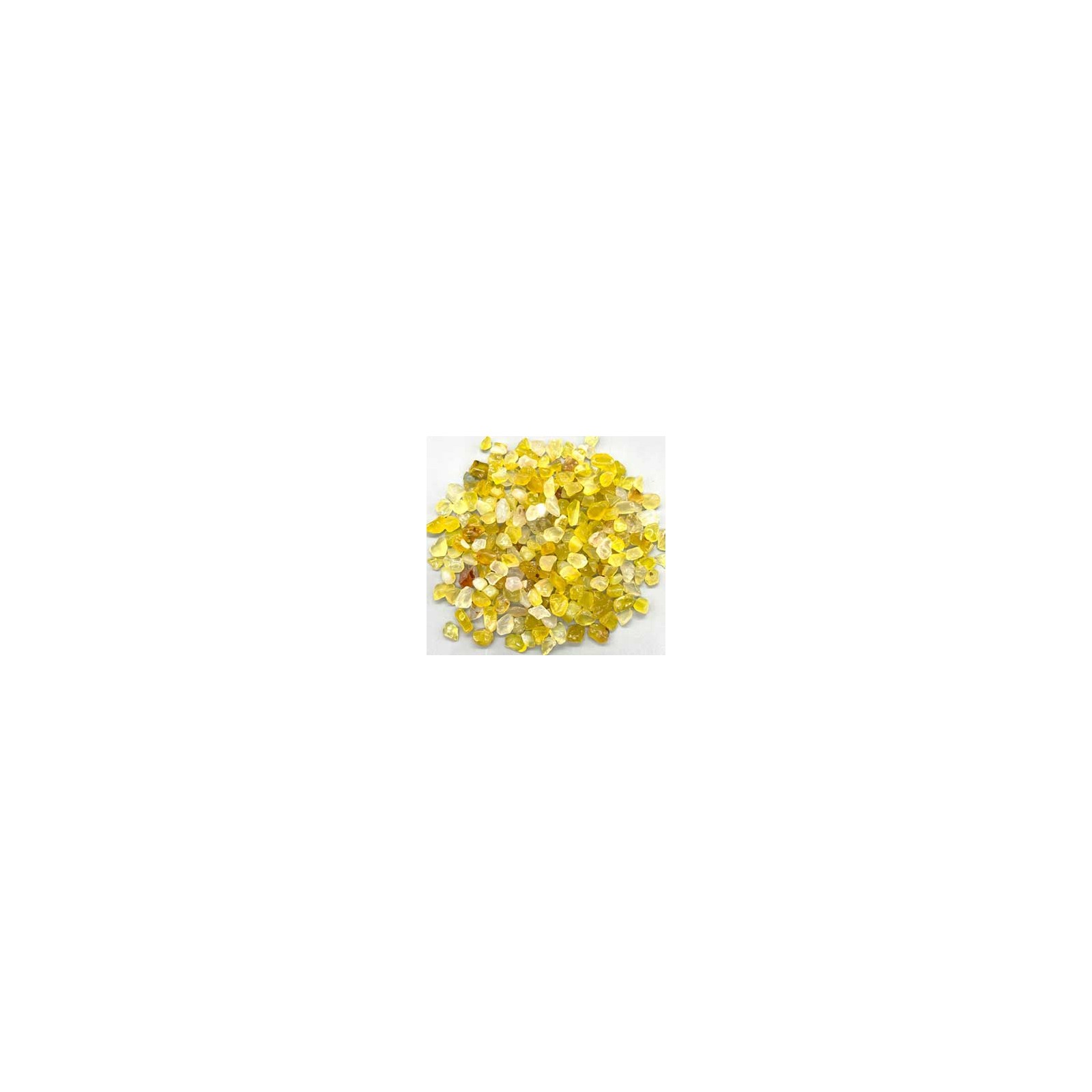 1 lb Yellow Agate Tumbled Chips 5-12mm