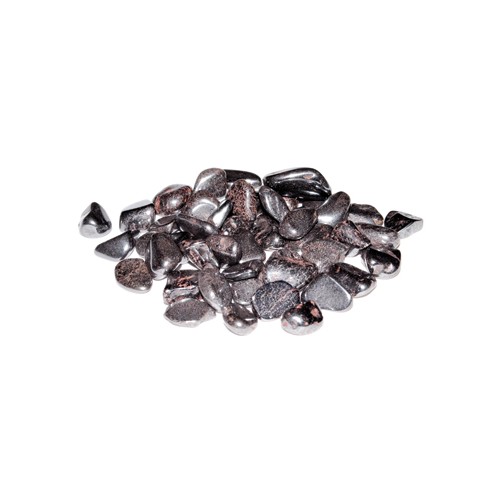 1 lb Hematite Tumbled Chips 3-5mm