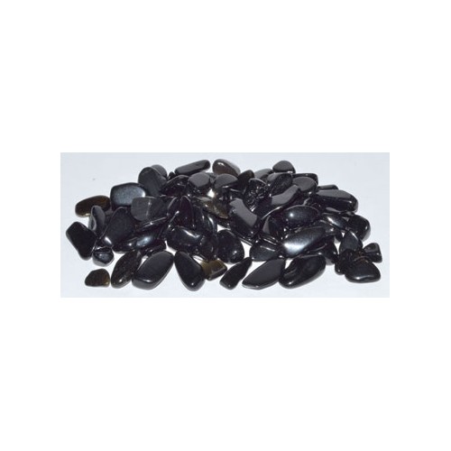 1 lb Black Tumbled Obsidian Chips