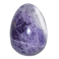 2" Chevron Amethyst Egg for Emotional Healing