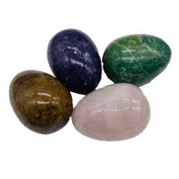 Various Crystal and Stone Eggs Decorative Unique Pieces