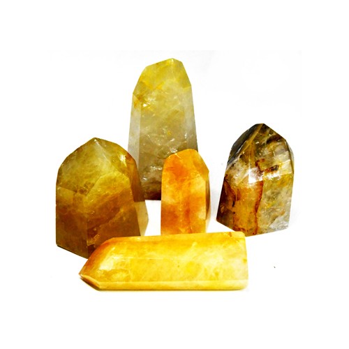 3 Lb Flat of Golden Healer Quartz - Vibrational Healing