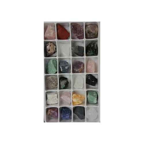 Mixed Rough Stones Flat Set for Energy Work