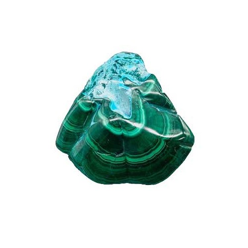 Forma Libre de Chrysocolla/Malachite para Sanación Emocional