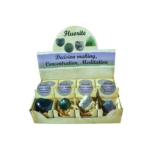 Fluorite Gift Box - Set of 12 Unique Stones