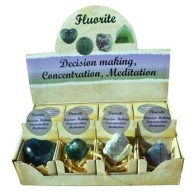 Fluorite Gift Box - Set of 12 Unique Stones