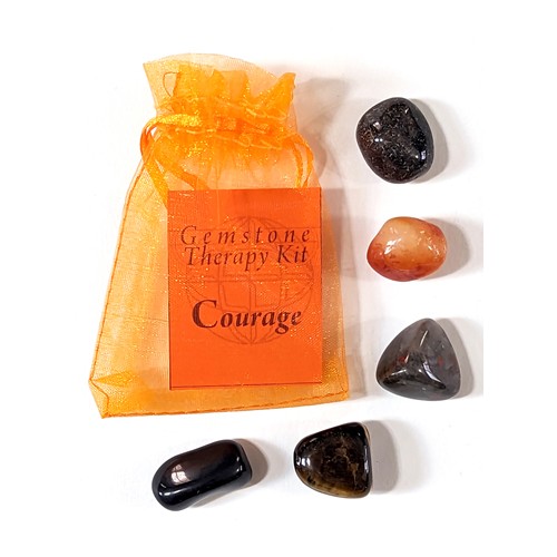 Courage Gemstone Therapy Kit for Strength