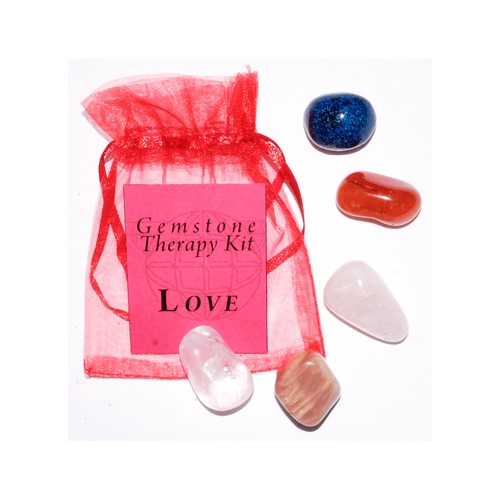 Kit de Terapia de Gemas del Amor para el Chakra del Corazón