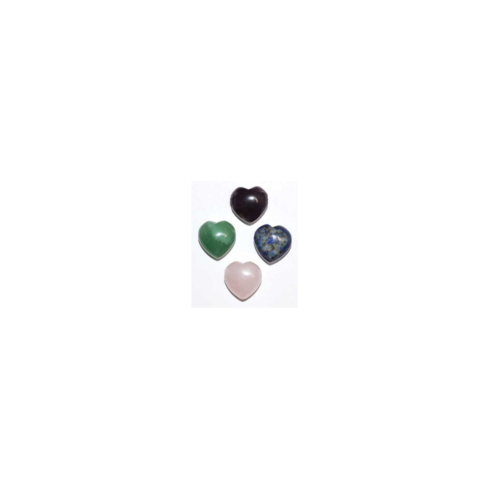 15mm Heart Beads - Various Natural Stones