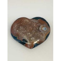 Large Heart Puffed Druze Agate for Love