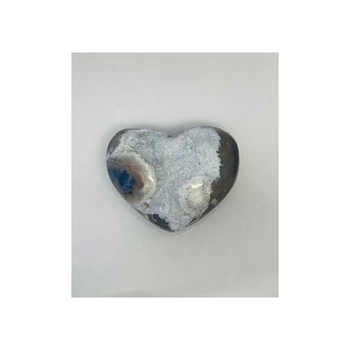 Medium Heart-Shaped Druze Agate