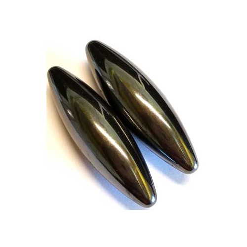 Set of 2 Magnetic Hematite Ovals 60mm