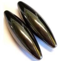 Set of 2 Magnetic Hematite Ovals 60mm