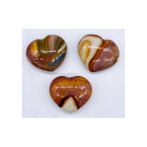 Polychrome Jasper Heart Stone