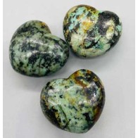 1 3/4" African Turquoise Heart Stone