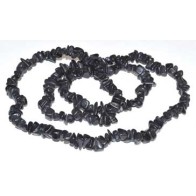 Collar de Chips de Piedra Negra de 32 Pulgadas