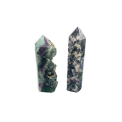 Natural Fluorite One-Sided Obelisk 1.7-2.5lbs