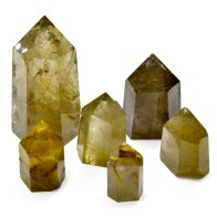 1 lb Golden Rutilated Quartz Obelisk for Spiritual Growth