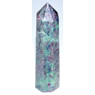 Obelisco de Rubí Fuchsite 3\"+