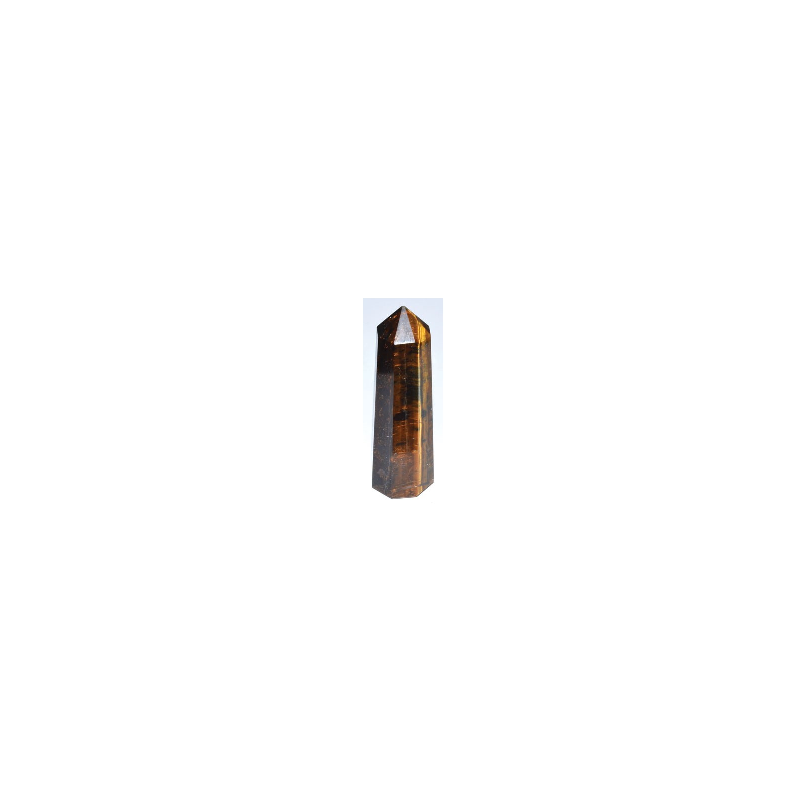 Tiger Eye Obelisk for Grounding Energy