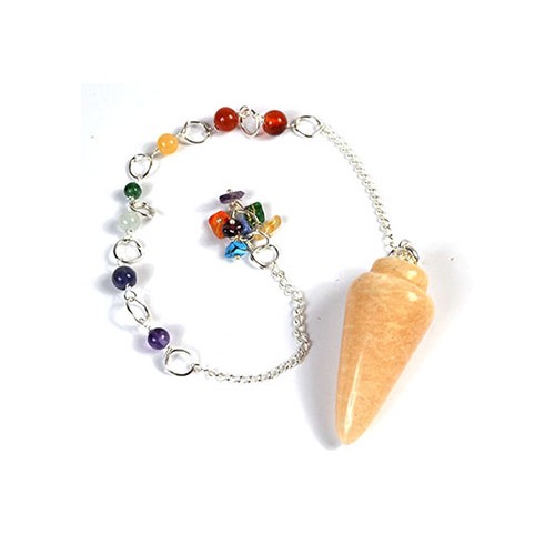 Peach Moonstone Pendulum for Chakra Healing