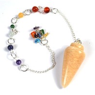 Peach Moonstone Pendulum for Chakra Healing