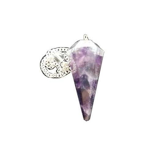 6-Sided Amethyst Pendulum for Divination