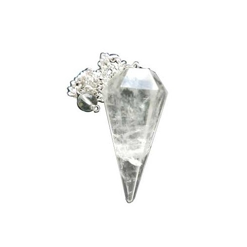 6-Sided Quartz Pendulum for Healing