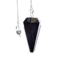 6-sided Black Tourmaline Pendulum for Energy Cleansing