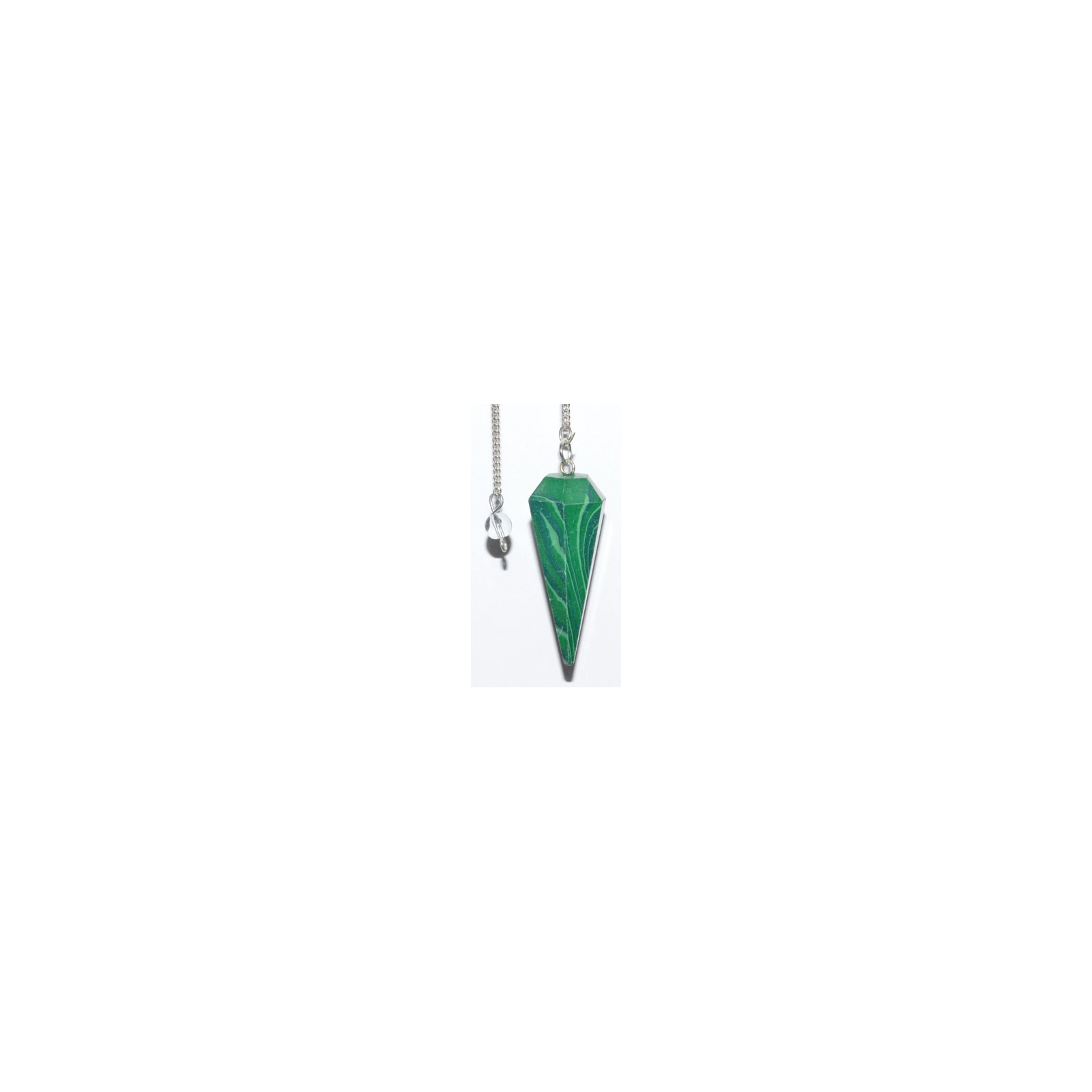 6-sided Malachite Pendulum for Power and Love