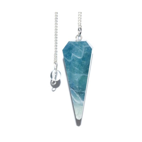 6-Sided Green Fluorite Pendulum for Divination and Healing