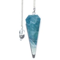 6-Sided Green Fluorite Pendulum for Divination and Healing