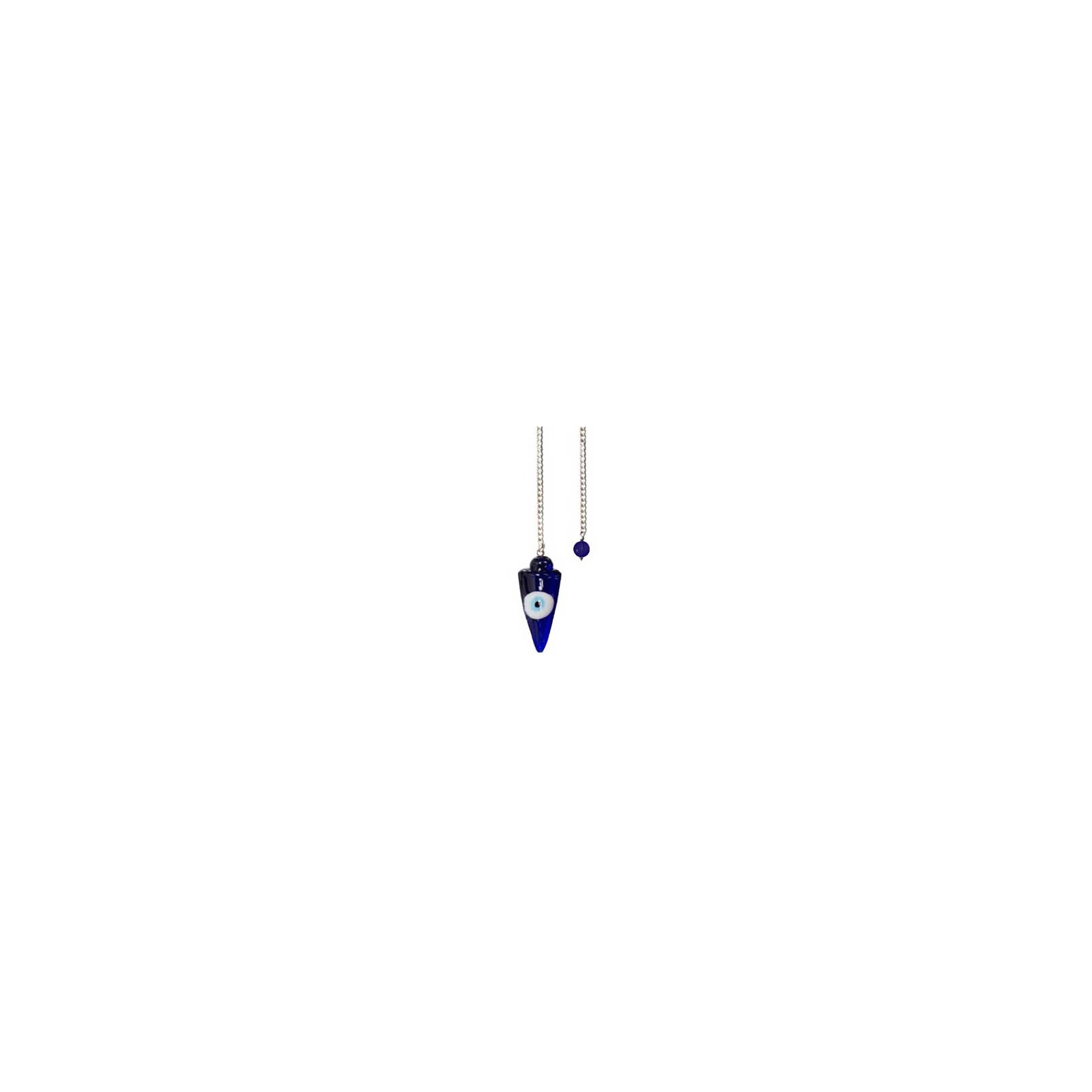 Glass Evil Eye Pendulum