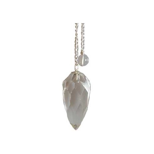 Faceted Clear Quartz Divination Pendulum