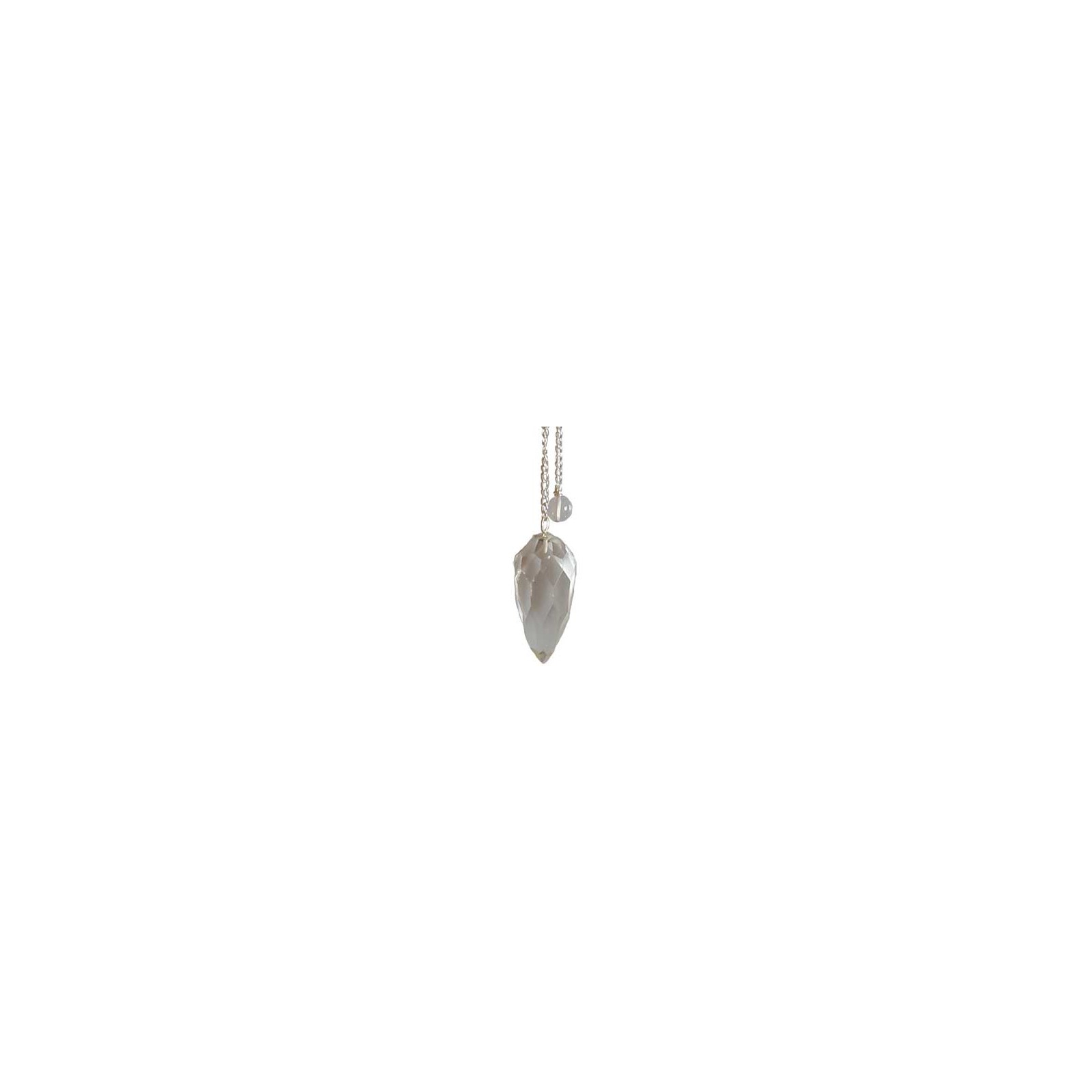 Faceted Clear Quartz Divination Pendulum