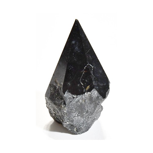 Polished Black Tourmaline Energy Point