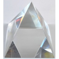 Exquisite 10cm Crystal Pyramid for Home Decor