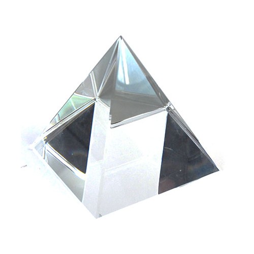 6cm Crystal Pyramid Decorative Accent