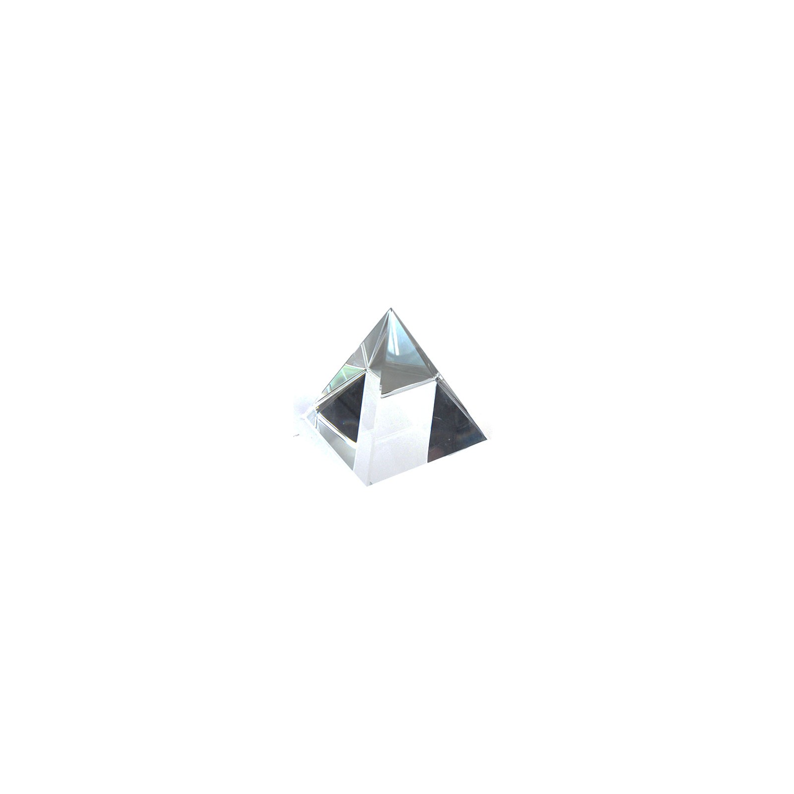 6cm Crystal Pyramid Decorative Accent