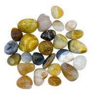 1 lb Natural Tumbled Agate Stones Unique Energy