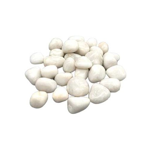 White Agate Tumbled Stones for Anxiety Relief