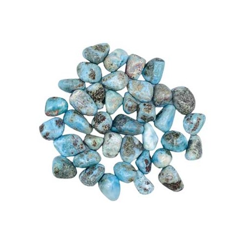 1 lb Larimar Tumbled Stones for Healing Energy