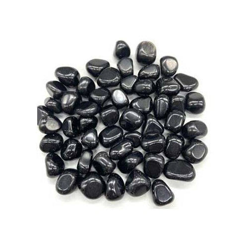 Piedras Tumbled de Obsidiana Negra para Anclaje