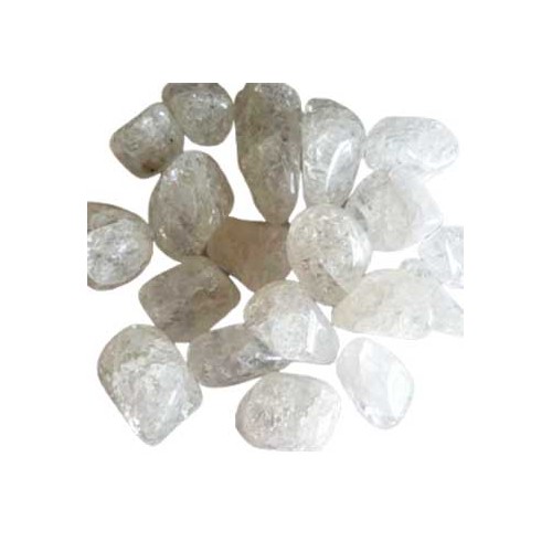 Piedras Pulidas de Cuarzo Agrietado de 1 lb - Energía Positiva