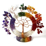 Árbol de Gemas de Chakra Árbol de Vida 4 1/2\"