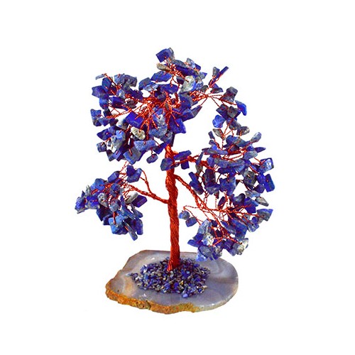 8" Lapis Gemstone Tree Unique Decor