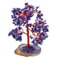 Árbol de Piedras Preciosas Lapislázuli 8\" Decoración Única