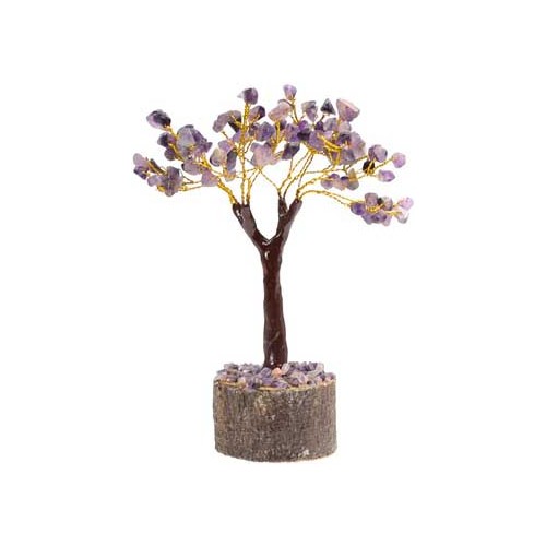 Amethyst Gemstone Tree with 160 Beads